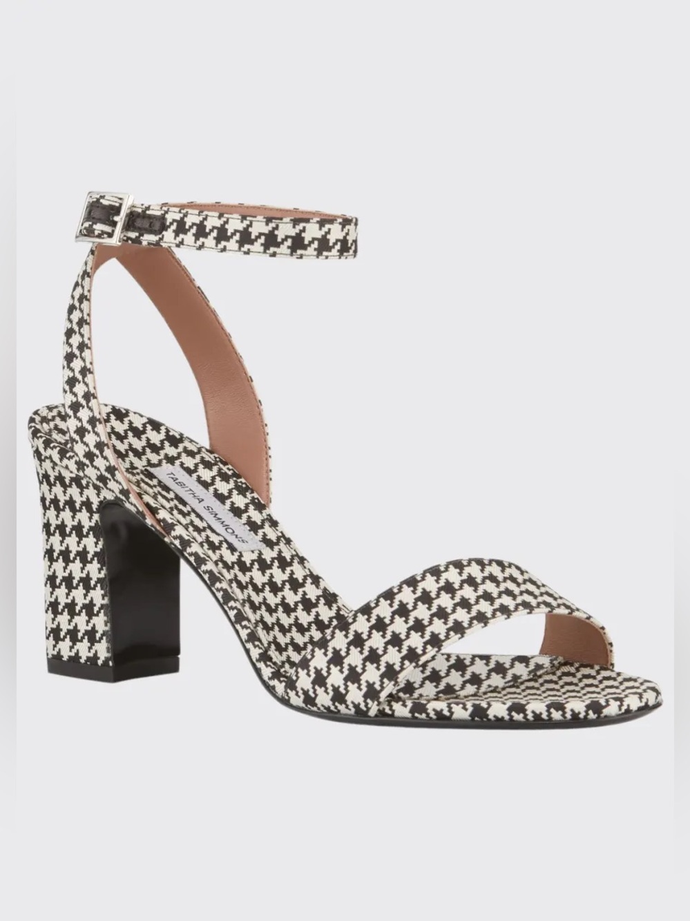 TABITHA SIMMONS Leticia Black & White
Houndstooth Sandals